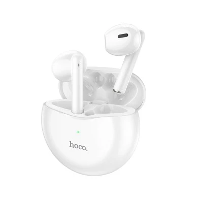 Ακουστικά ασύρματα Bluetooth  HOCO True Metall TWS EW14  σε λευκό χρώμα με διάρκεια μπαταρίας 4h