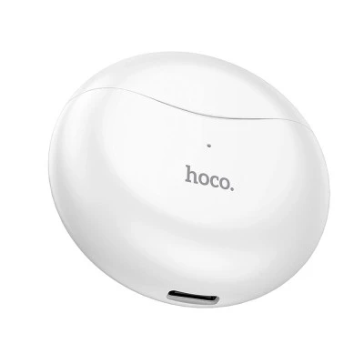 Ακουστικά ασύρματα Bluetooth  HOCO True Metall TWS EW14  σε λευκό χρώμα με διάρκεια μπαταρίας 4h