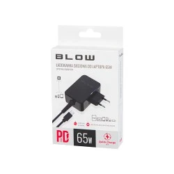 Φορτιστής laptop USB-C PD 65W Blow με δυνατότητα χρήσης εναλλάξιμων προσαρμογέων ακροδεκτών DC