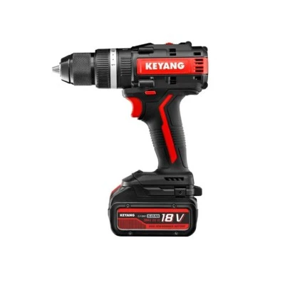 Κρουστικό δραπανοκατσάβιδο Brushless με μπαταρία 18V  κυβώτιο 2 ταχυτήτων & ροπή στρέψης 70Nm Keyang