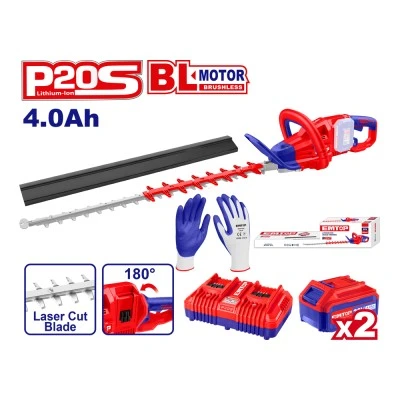 Μπορντουροψάλιδο μπαταρία λιθίου  40V Emtop 4ah & φορτιστή διπλής θύρας elht400282 με λάμα 65cm