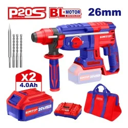 Σκαπτικό περιστροφικό πιστολέτο Εmtop brushless sds-plus λειτουργία μπαταρίας 20V για απαιτητικές εργασίες διάτρησης
