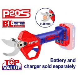 Κλαδευτικό μπαταρίας Brushless με διάμετρο κοπής 25mm