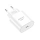 Φορτιστής USB-C 20W με λειτουργία Power Delivery EU39 Gepard σε λευκό χρώμα