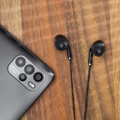 Ακουστικά in-ear με υποδοχή USB-C & μικρόφωνο Kruger&Matz C1 σε μαύρο χρώμα 