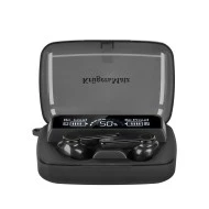 Ασύρματα in-ear ακουστικά με θήκη φόρτισης - powerbank Kruger&Matz M19 μαύρο χρώμα