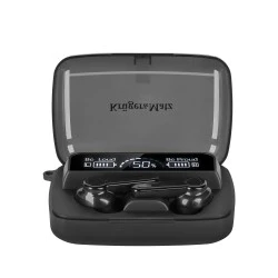 Ασύρματα in-ear ακουστικά με θήκη φόρτισης - powerbank Kruger&Matz M19 μαύρο χρώμα