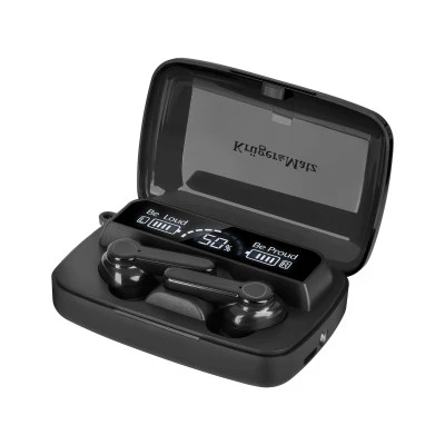 Ασύρματα in-ear ακουστικά με θήκη φόρτισης - powerbank Kruger&Matz M19 μαύρο χρώμα Ασύρματα in-ear ακουστικά με θήκη φόρτισης - powerbank Kruger&Matz M19 μαύρο χρώμα
