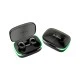 Ακουστικά ασύρματα in-ear με θήκη φόρτισης Rebel TWS-Y60 με εμβέλεια έως 10m μαύρο χρώμα