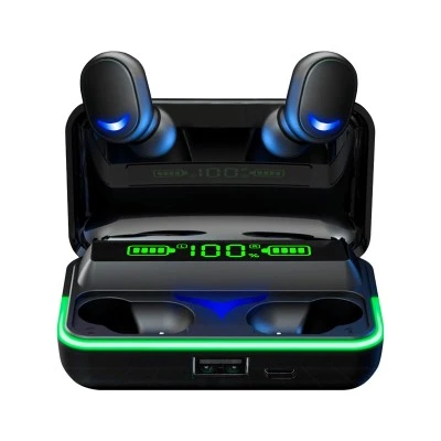 Ασύρματα in-ear ακουστικά με Βluetooth με θήκη φόρτισης και powerbank Rebel SN-E10 σε μαύρο χρώμα Ασύρματα in-ear ακουστικά με Βluetooth με θήκη φόρτισης και powerbank Rebel SN-E10 σε μαύρο χρώμα