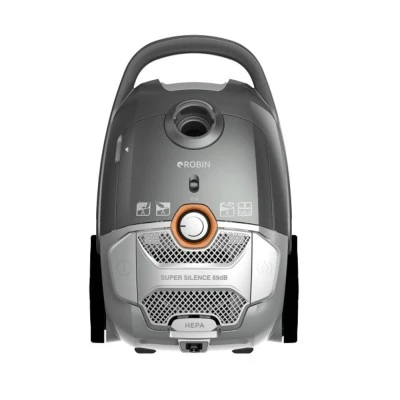 Ηλεκτρική σκούπα Robin RB-1801 GREY 700W γκρι με χωρητικότητα σακούλας 3lt