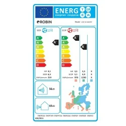 Κλιματιστικό inverter Robin CLS-H1800WF A++/A+ 18000BTU 5.0KW Wi-Fi Kit Π90cmxΥ22cmxΒ29,1cm