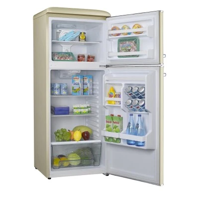 Ψυγείο δίπορτο Robin RB-280BEIGE σειρά retro μπεζ 280lt Υ157cm x Π60,3cm x Β70cm FULL NO FROST