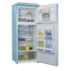 Ψυγείο δίπορτο Robin RB-280BLUE σειρά retro μπλε 280lt Υ157cm x Π60,3cm x Β70cm FULL NO FROST