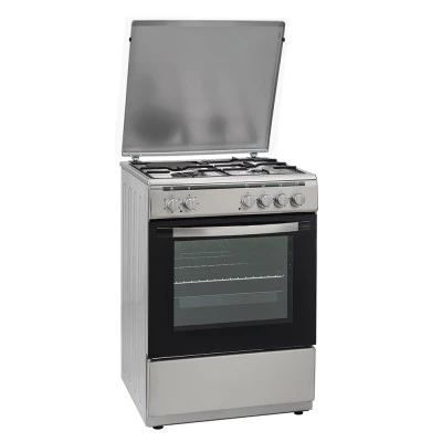 Κουζίνα ρεύματος και αερίου Robin BN-62 INOX με 3 εστίες αερίου & 1 ηλεκτρική