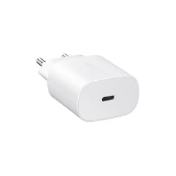 Φορτιστής με υποδοχή USB C 25W με λειτουργία Power Delivery σε λευκό χρώμα