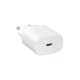 Φορτιστής με υποδοχή USB C 25W με λειτουργία Power Delivery σε λευκό χρώμα