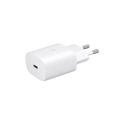 Φορτιστής με υποδοχή USB C 25W με λειτουργία Power Delivery σε λευκό χρώμα