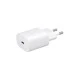 Φορτιστής με υποδοχή USB C 25W με λειτουργία Power Delivery σε λευκό χρώμα