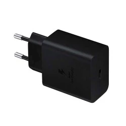 Φορτιστής με υποδοχή USB C 45W με λειτουργία Power Delivery σε μαύρο χρώμα κατά της υπέρτασης