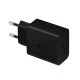 Φορτιστής με υποδοχή USB C 45W με λειτουργία Power Delivery σε μαύρο χρώμα κατά της υπέρτασης