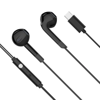 Ακουστικά in-ear USB-C με μικρόφωνο Kruger&Matz C2 σε μαύρο χρώμα
