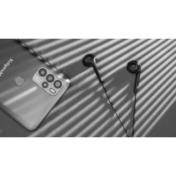 Ακουστικά in-ear USB-C με μικρόφωνο Kruger&Matz C2 σε μαύρο χρώμα