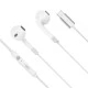 Ακουστικά ψείρες in-ear USB-C με μικρόφωνο Kruger&Matz C2 σε λευκό χρώμα Ακουστικά ψείρες in-ear USB-C με μικρόφωνο Kruger&Matz C2 σε λευκό χρώμα