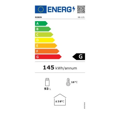 Ψυγείο συντήρησης κρασιών Robin RB-125 για 34 φιάλες Π49xΒ44xΥ84,2cm