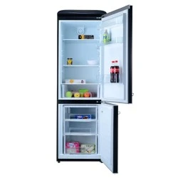 Ψυγειοκαταψύκτης Robin RB-310BLACK σειρά retro μαύρο 300lt Υ192cm x Π60cm x Β62,8cm