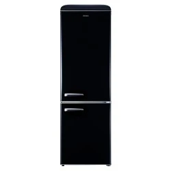 Ψυγειοκαταψύκτης Robin RB-310BLACK σειρά retro μαύρο 300lt Υ192cm x Π60cm x Β62,8cm