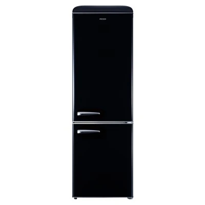 Ψυγειοκαταψύκτης Robin RB-310BLACK σειρά retro μαύρο 300lt Υ192cm x Π60cm x Β62,8cm