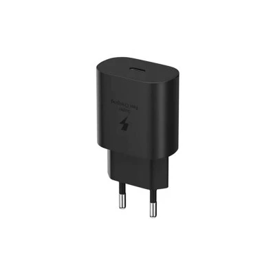 Φορτιστής USB C 25W με λειτουργία Power Delivery σε μαύρο χρώμα προστασία κατά της υπερφόρτισης