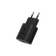 Φορτιστής USB C 25W με λειτουργία Power Delivery σε μαύρο χρώμα προστασία κατά της υπερφόρτισης