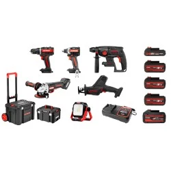 Σετ εργαλειών Keyang Brushless μπαταρίας με τάση 20V 5Αh & χρόνο φόρτιση20 λεπτά κατάλληλο για τρύπημα , βίδωμα - κοπή