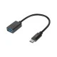 Αντάπτορας USB 3.0 - USB type-C OTG F/M με μήκος15cm Rebel σε μαύρο χρώμα & ταχύτητα έως 640 MB/s