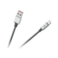 Καλώδιο USB 3.0 - USB Type-C μήκος 2m Rebel σε μαύρο χρώμα συμβατό με τη λειτουργία γρήγορη φόρτιση  