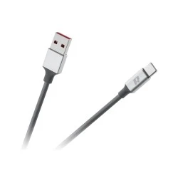 Καλώδιο USB 3.0 - USB Type-C μήκος 2m Rebel σε μαύρο χρώμα συμβατό με τη λειτουργία γρήγορη φόρτιση  