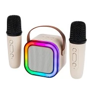 Ηχείο bluetooth Karaoke RGB με 2 μικρόφωνα BLOW με εμβέλεια bluetooth έως 10m & χρόνος αναπαραγωγής ΄΄εως 1,5-2 ώρες