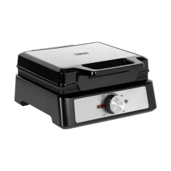 Βαφλιέρα 2 θέσεων 1600W inox με ρύθμιση ισχύς Teesa από ανοξείδωτο χάλυβα με 2 ορθογώνιες πλάκες 