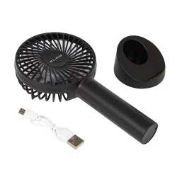 Φορητός ανεμιστήρας USB με επαναφορτιζόμενη μπαταρία μαύρος BLOW