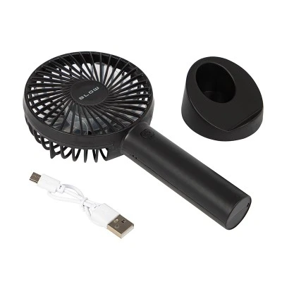 Φορητός ανεμιστήρας USB με επαναφορτιζόμενη μπαταρία μαύρος BLOW