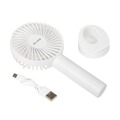 Φορητός ανεμιστήρας USB με επαναφορτιζόμενη μπαταρία λευκός BLOW