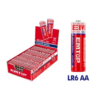 Αλκαλικές μπαταρίες 4 τεμάχια 1.5V LR6 ΑΑ Emtop