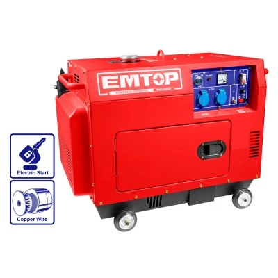 Γεννήτρια μονοφασική Diesel κλειστού τύπου 5000W με αυτόματο μεταγωγικό πίνακα ATS Emtop