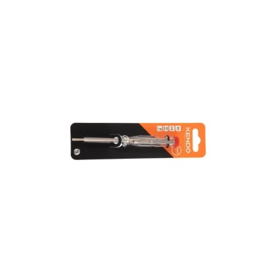 Δοκιμαστικό κατσαβίδι DC 100-250V μεγέθους 3x140mm KENDO Δοκιμαστικό κατσαβίδι DC 100-250V μεγέθους 3x140mm KENDO
