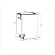 Εντοιχισμένο πλυντήριο πιάτων Robin SB-425 INOX για 11 σερβίτσια Π55xΒ50xΥ43,8cm