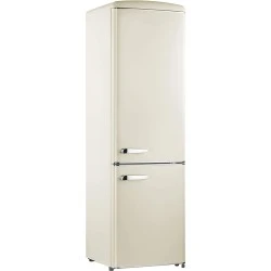 Ψυγειοκαταψύκτης Robin RB-310BEIGE σειρά retro μπζ 300lt Υ192cm x Π60cm x Β62,8cm