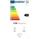 Ψυγειοκαταψύκτης Robin RB-484DIN σκούρο INOX 322lt Π59,5xΒ63,5xΥ185,5cm με σύστημα Full No Frost