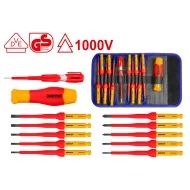 Κατσαβίδια εναλλαγής Emtop σετ 12 τεμαχίων 1000V πιστοποιημένα κατά VDE ekisd1201 υψηλής ποιότητας